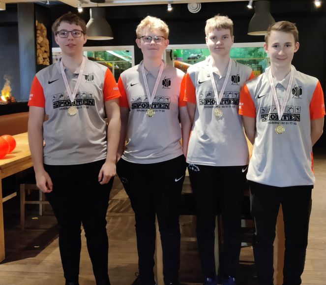 Stort Tillykke til Skårup Bowling 1 Ungdom med Mesterskabet og Guldmedaljerne